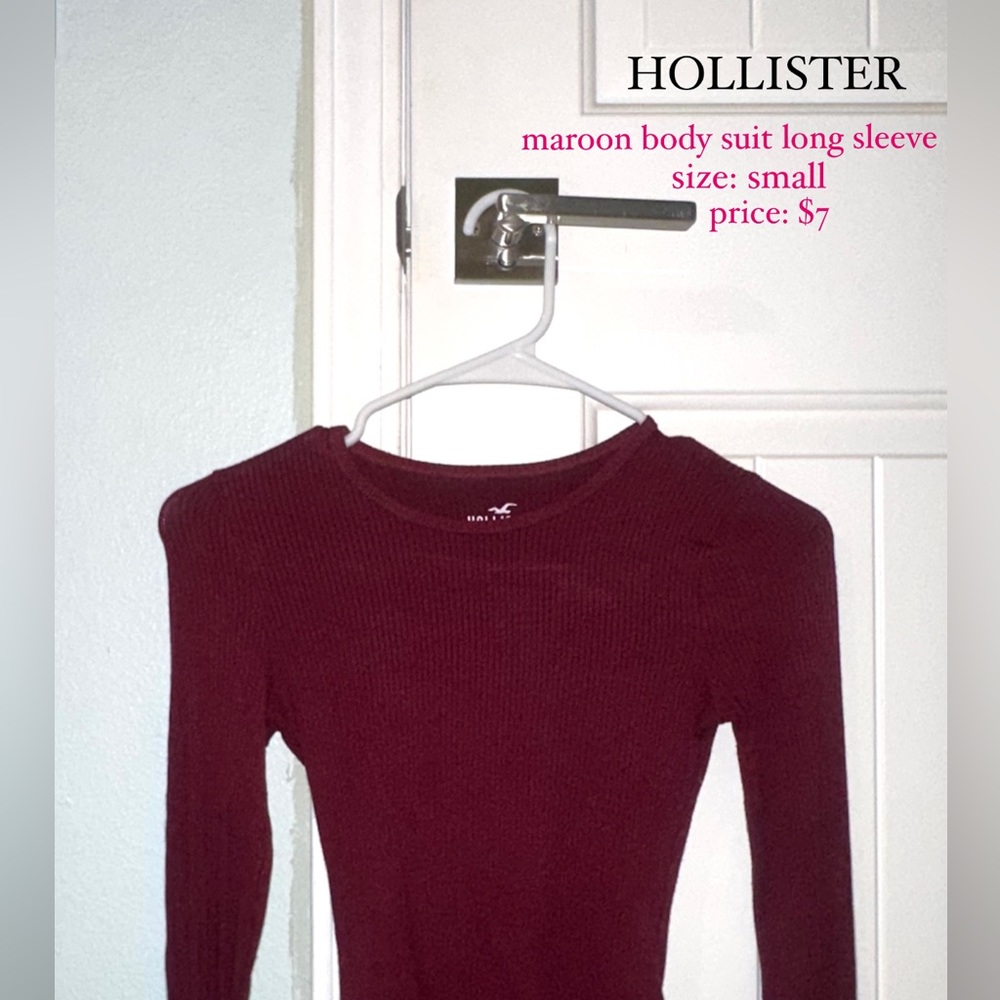 bodysuit in maroon